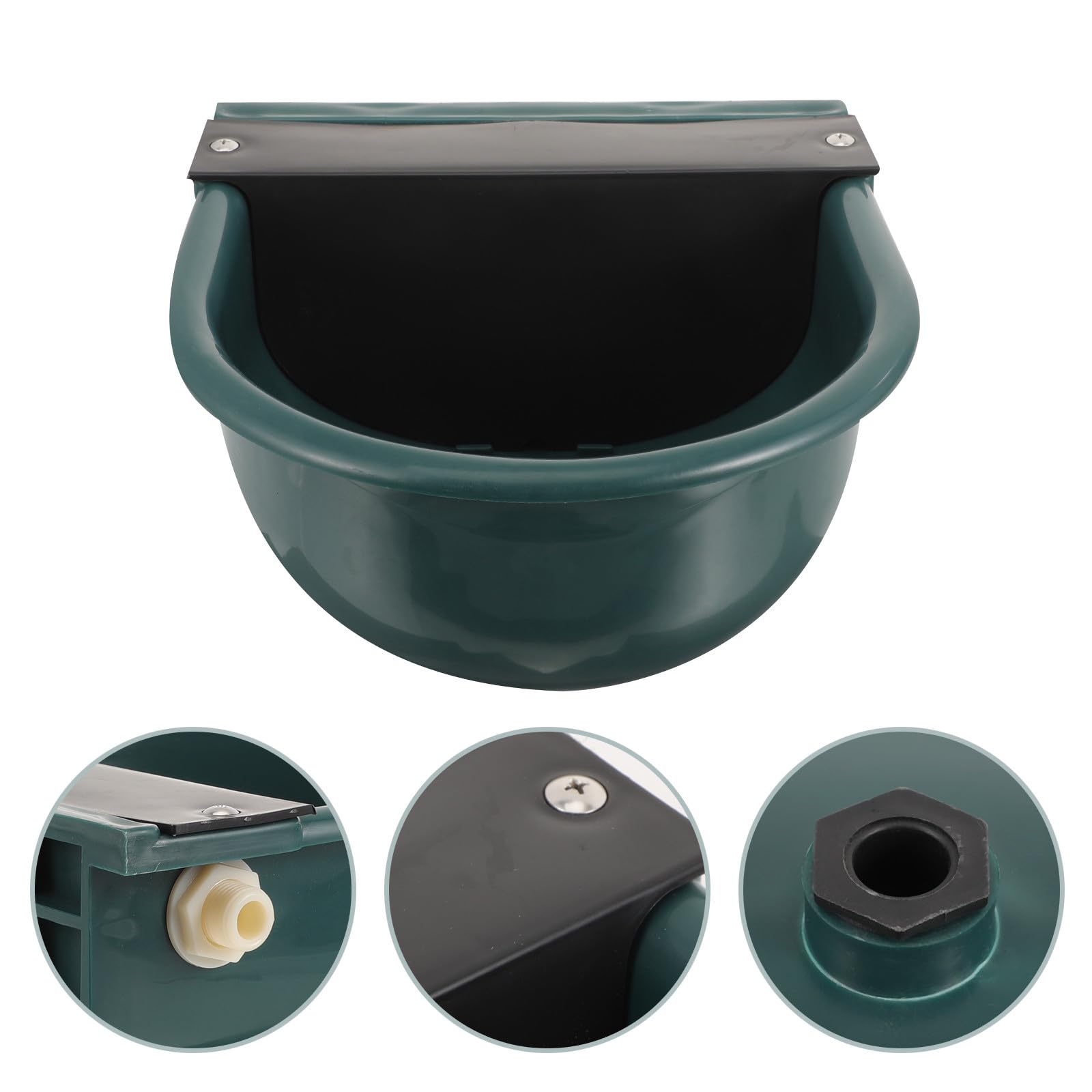 ULTECHNOVO Abbeveratoio Automatico per Bestiame in Plastica Livello D'acqua Costante senza Ruggine, Ciotola per Acqua Potabile per Uso in Fattoria Pecore e Altri Animali