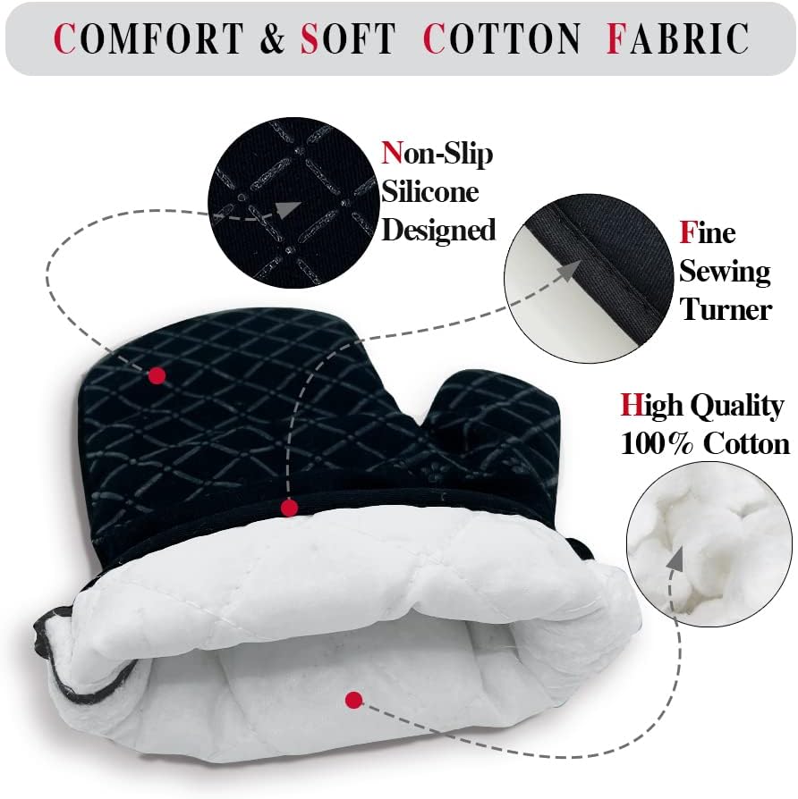 zcyhtqp, Made from Scratch, Funny Silicone Non-Slip Oven Mitts and Pot Holders Sets of 2, Cat Oven Mitts, Bake Lover Gift, Kitchen Gift for Cat Owner, Cat Mom - Image 5