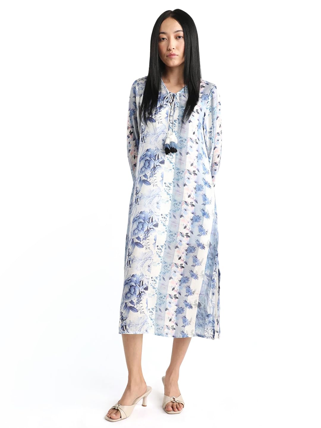 rareism Relaxed FIT Floral Print Shrug-picture-39