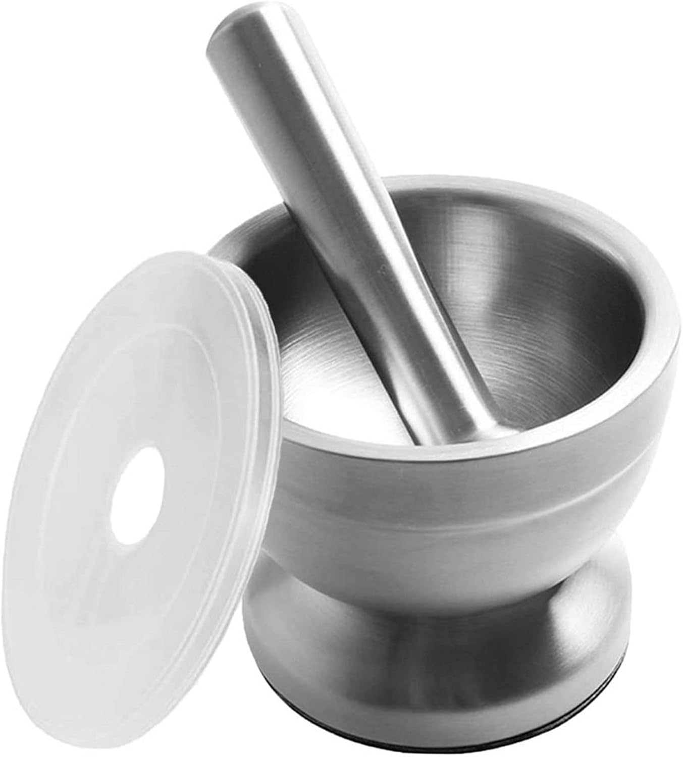 KNOKR Mashers, Mortar and Pestle Sets Brushed Stainless Steel Spice
