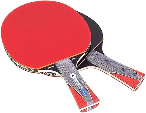 Miniatura 8 de Raqueta de ping pong con giro asesino + funda gratis, raqueta de tenis de mesa profesional para principiantes y jugadores avanzados, mejora tus