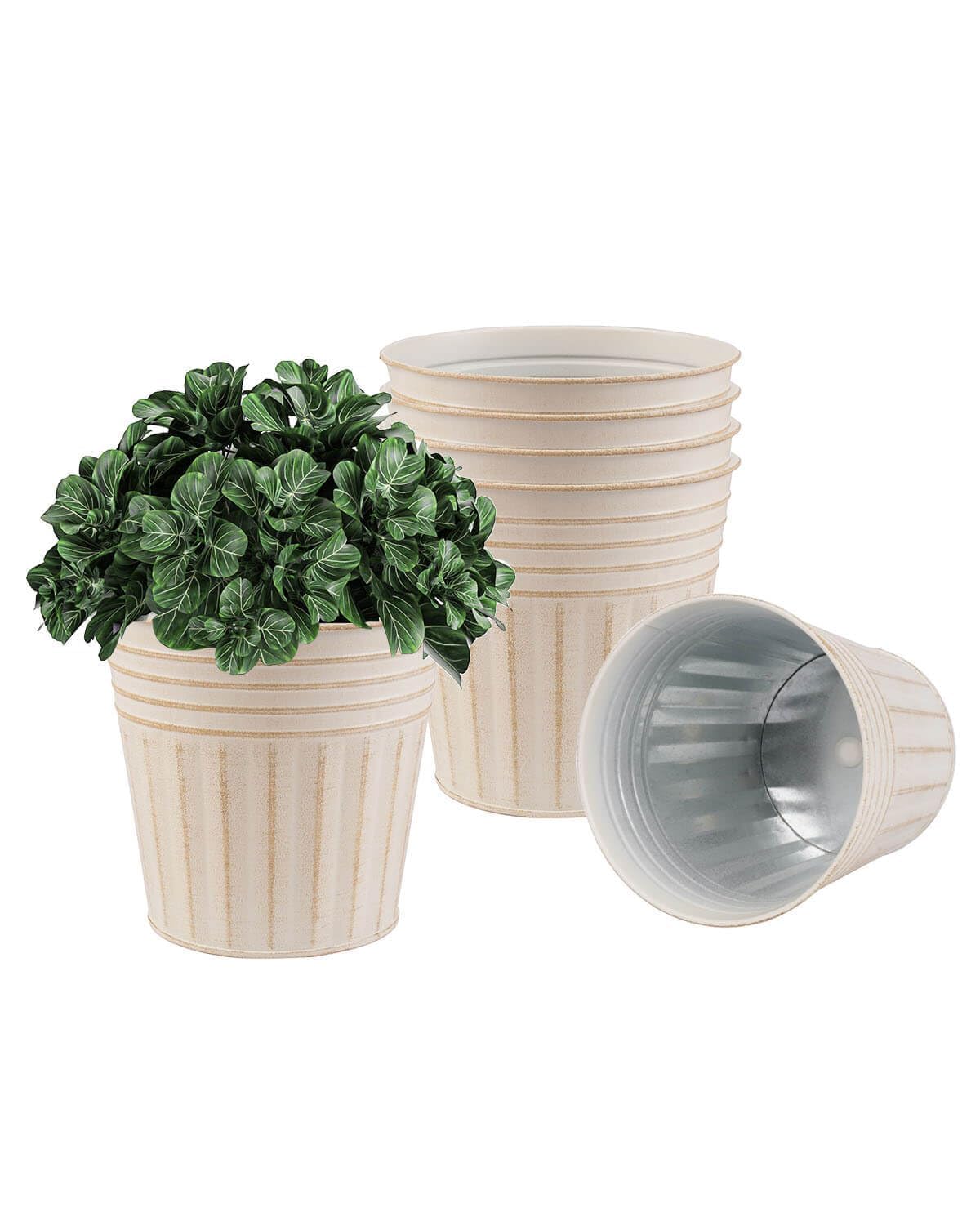 Pots de fleurs en métal antirouille de style rustique vensovo pour une végétalisation durable