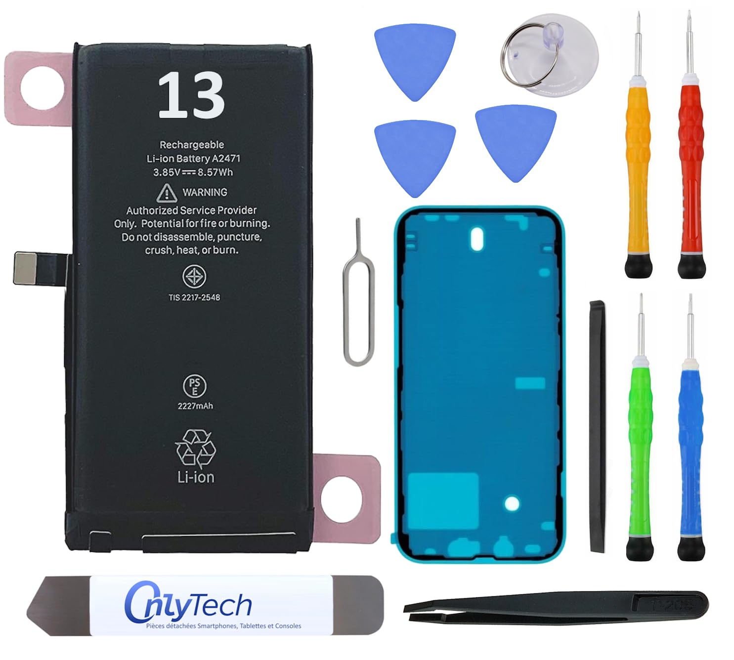 OnlyTech Premium Replacement Battery for iPhone 13-3227mAh, Same