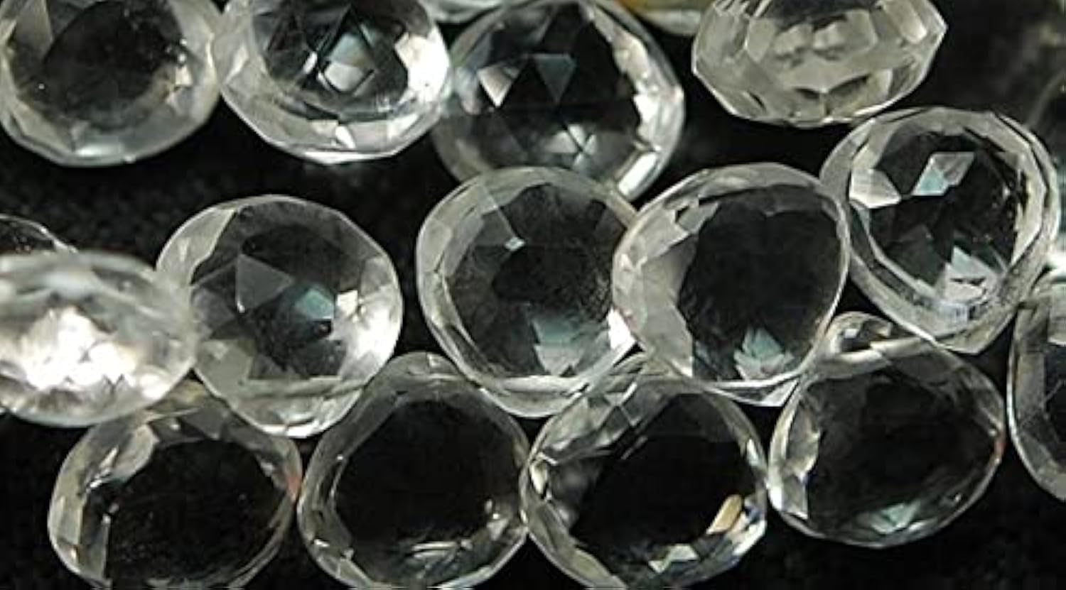 Briolettes quartz cristal LKBEADS perles cœur haut de gamme