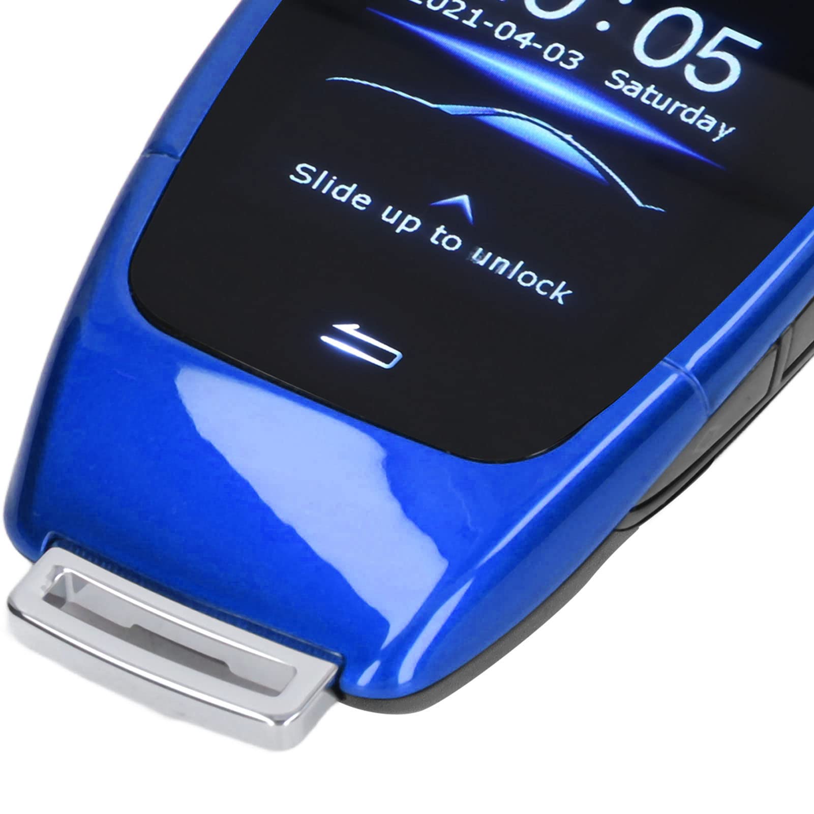 Ekran LCD Smart Key, Smart Remote Key High Definition Keyless Entry dla modeli przycisków Start Stop Engine (niebieski)
