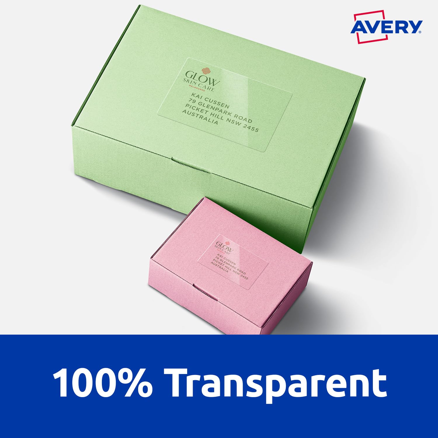 Avery Etichette di spedizione trasparenti per stampanti laser, 199,6 x 289,1 mm, 25 etichette (959065 / L7567)