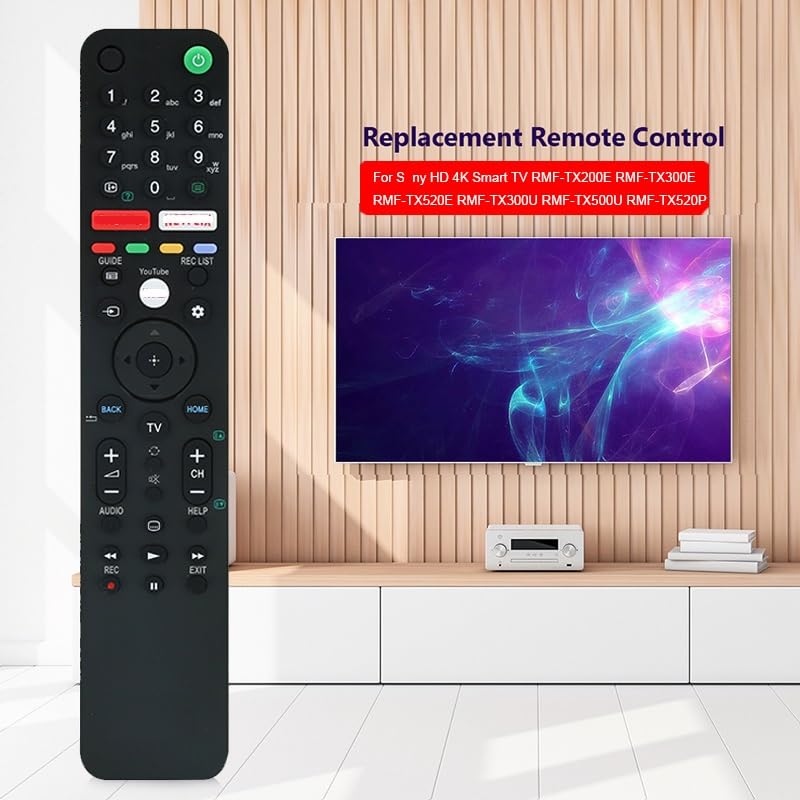 Image of Zieva Compatible With All Sony Smart Tv Remote A- Without Voice - Hot Keys Netfix, Go0Gle Play And Y0Utube Use For Lcd Led Oled Qled Uhd 4K Android Tvs (Rm-L1675),Black