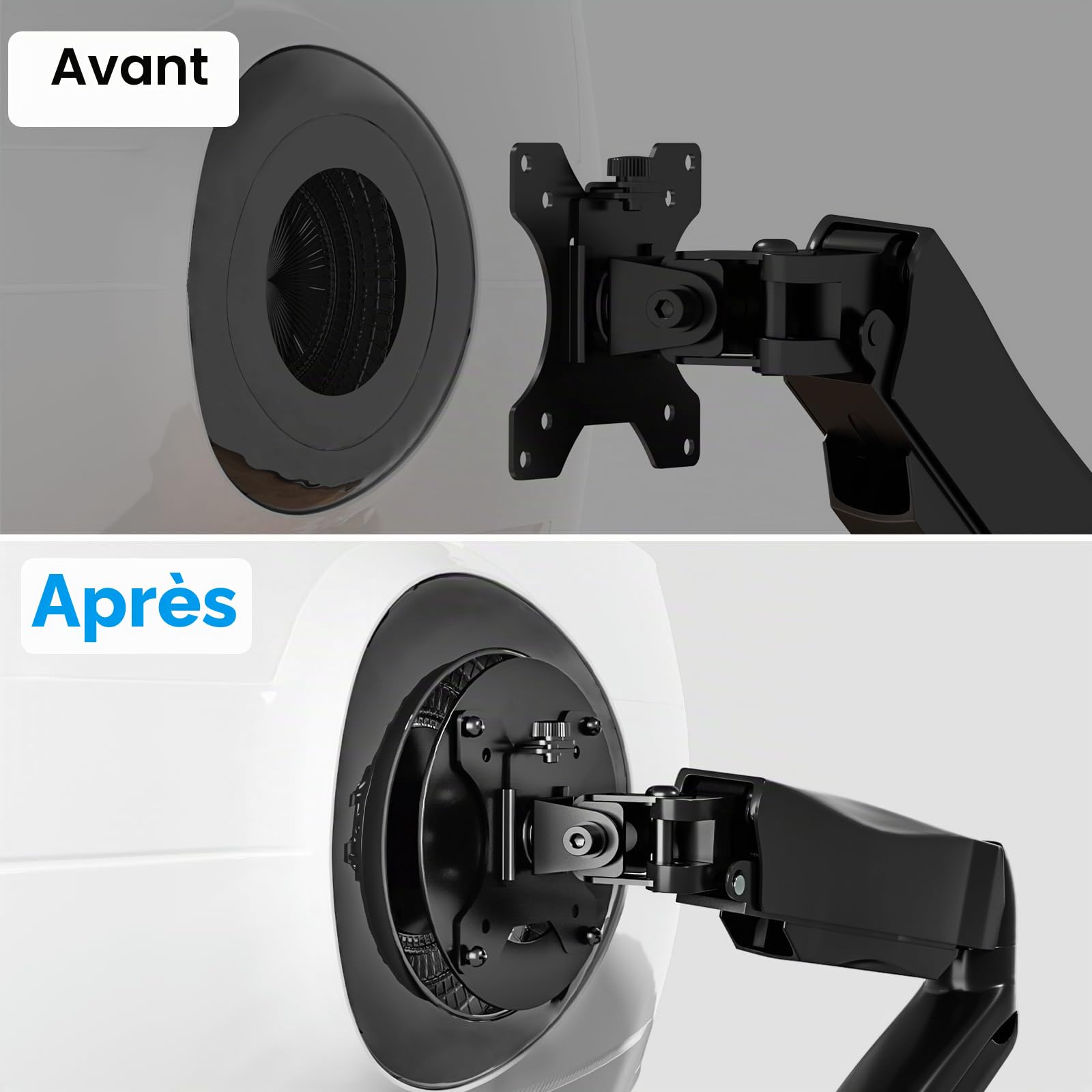 PUTORSEN Montior Adaptateur VESA Compatible avec Les Samsung Odyssey G9, Neo G9, CRG9, CHG9, CHG90, Motif VESA 100x100