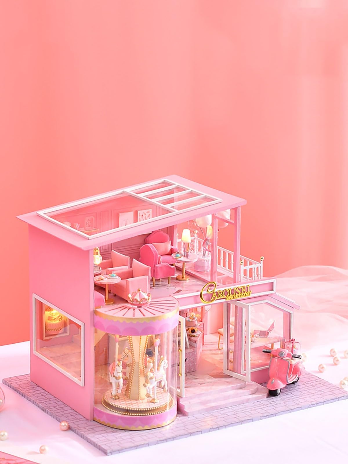 MOOMINフィギュア＆ドールハウス【LEDライト、カバー付き】セット 楽天市場】☆今使える1,000円OFFクーポン進呈10/22 23:59迄