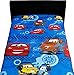 2pc Disney Cars Twin Flat and Fitted Sheets Blue Racing Speed Bedding Accessories