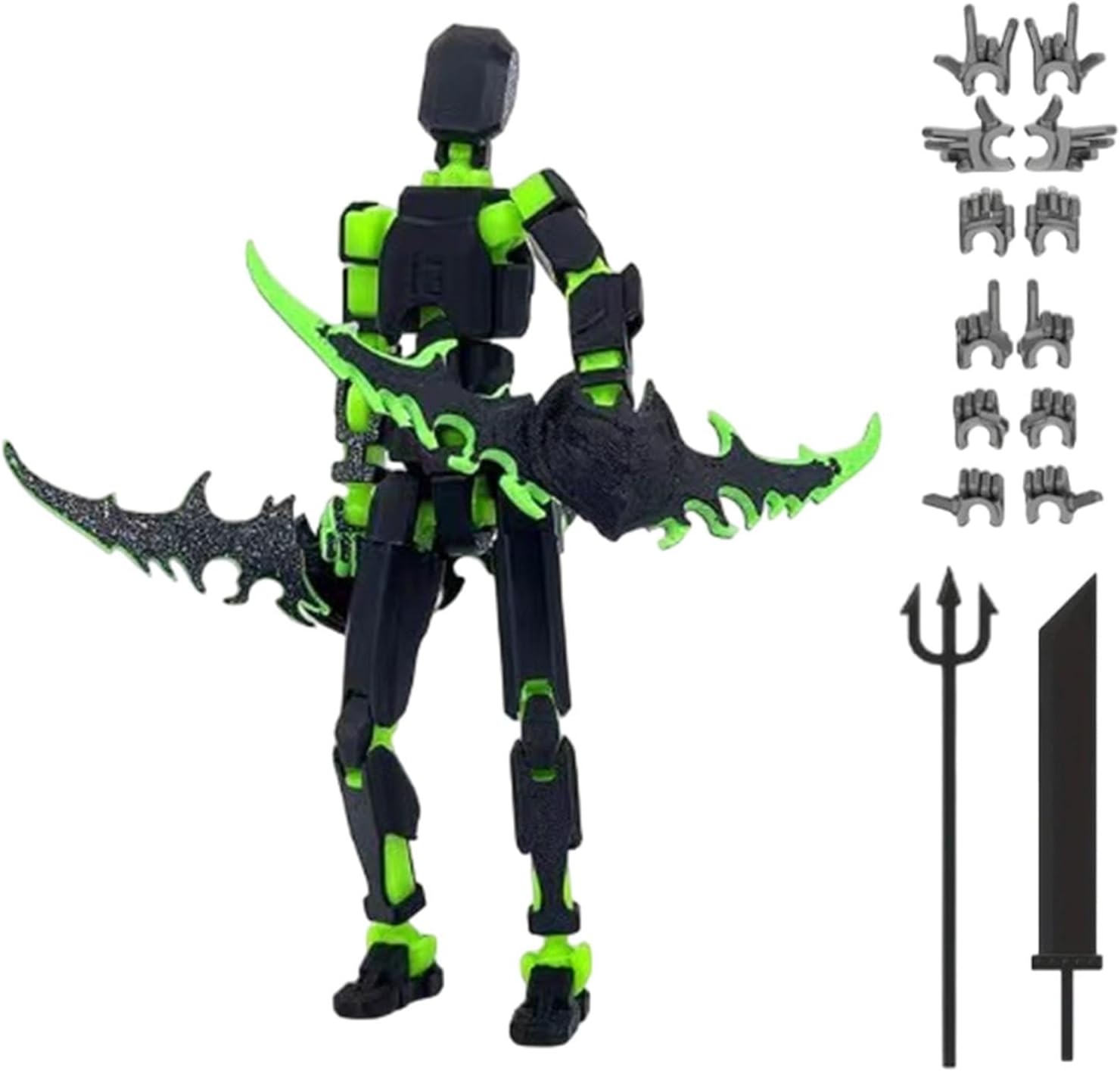 JINGAN Robot Action Figure T-13 | 3D Printed Robot Action Figure | Multi-Jointed Movable Robot | T-13 Action Figure Toys | 3D Printed Articulated Figure | 13 Articulated Robot For Desk Decoration