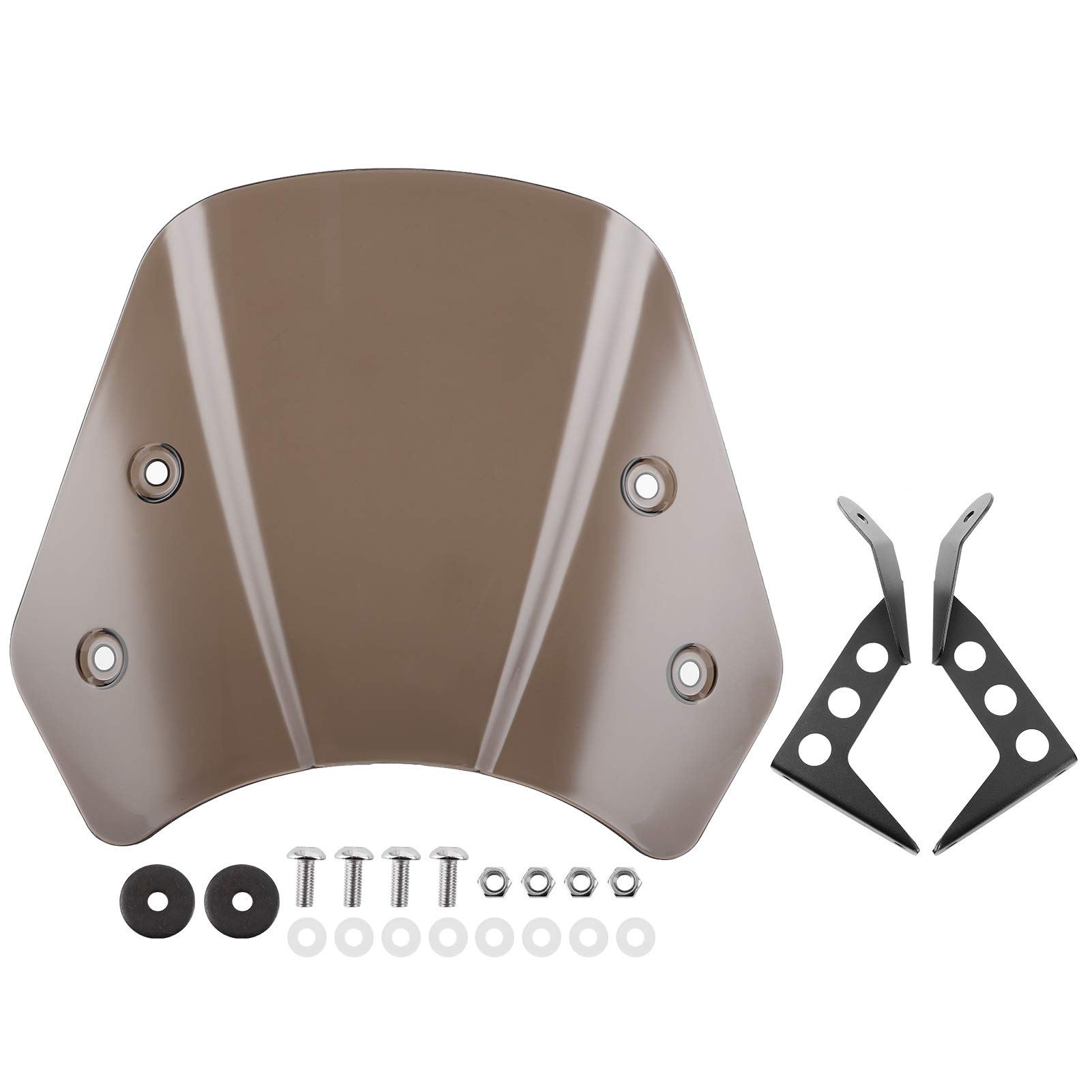 Parabrezza Antivento Per Moto Benelli Leoncino 500 - Deflettore In Lega E PC, Montaggio Semplice - Foto 9