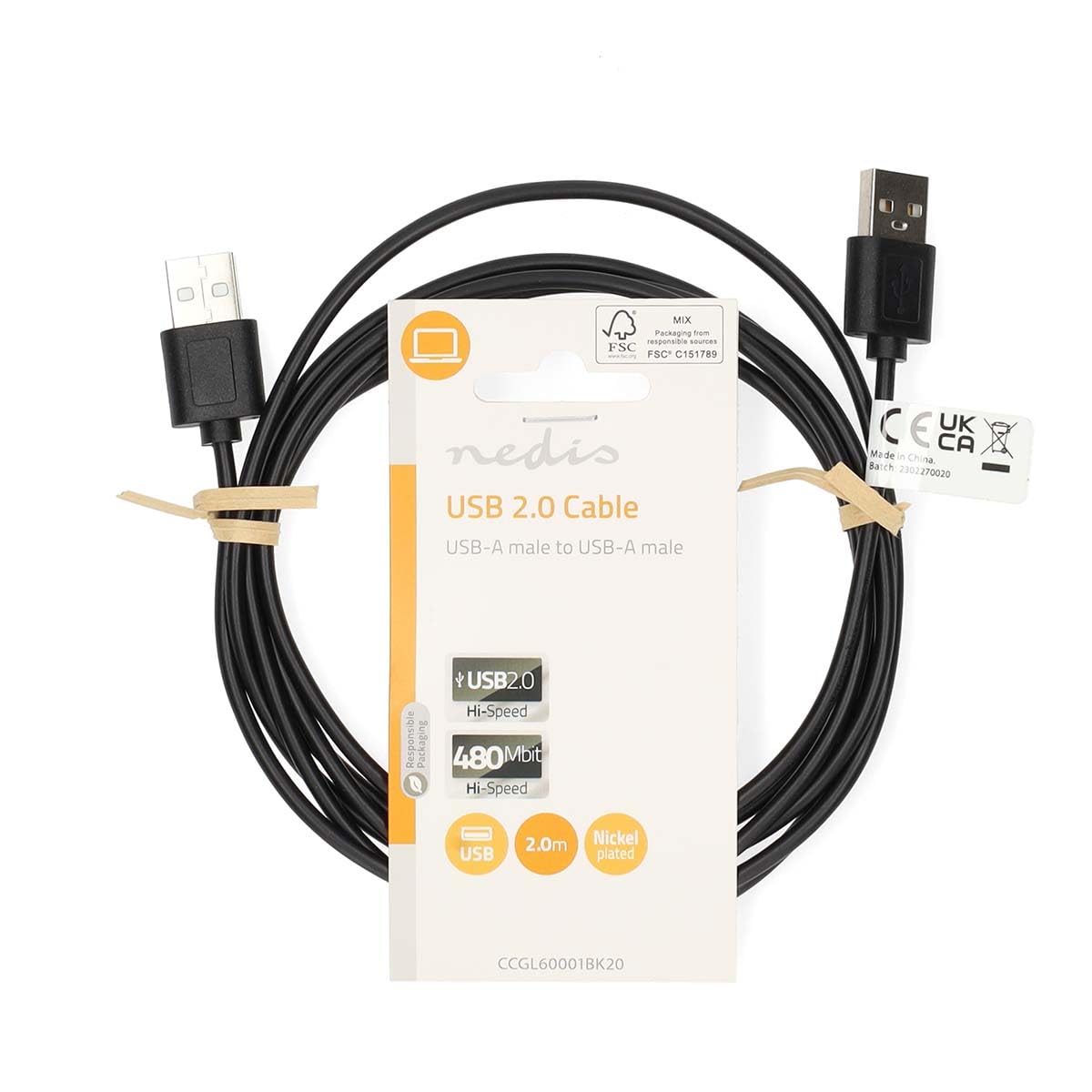Cavo usb usb 20 usb a maschio usb micro b maschio 9 w 480 mbps