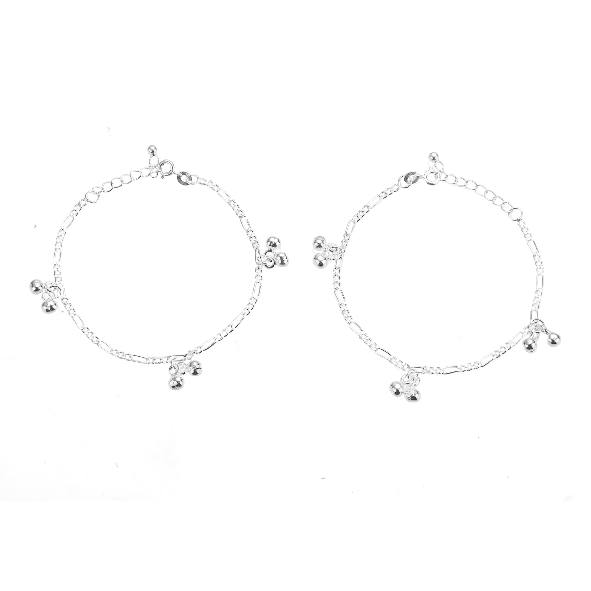 DHRUVS COLLECTION 925 Silver Pair Of Designer Adjustable Ghungroo Charms Anklet For Girls (6.25 Inch + Adjustable, Ideal For 6 Years to 16 Years Age) - 7 Grams (B0D6L12Q4W) Amazon Price History, Amazon Price Tracker