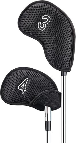 Miniatura 4 de 10 unidspack nuevo Meshy Golf Iron Covers Set Golf Club Head Cover Fit Most Irons