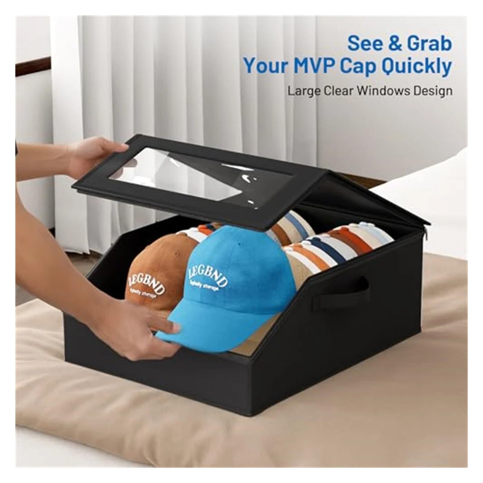 Caja para sombreros de vaquero Caja de almacenamiento for sombreros gran capacidad