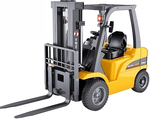 Top Race Carretilla elevadora de control remoto jumbo de 13 pulgadas de alto 8 canales juguetes de construcción de carretilla elevadora profesional