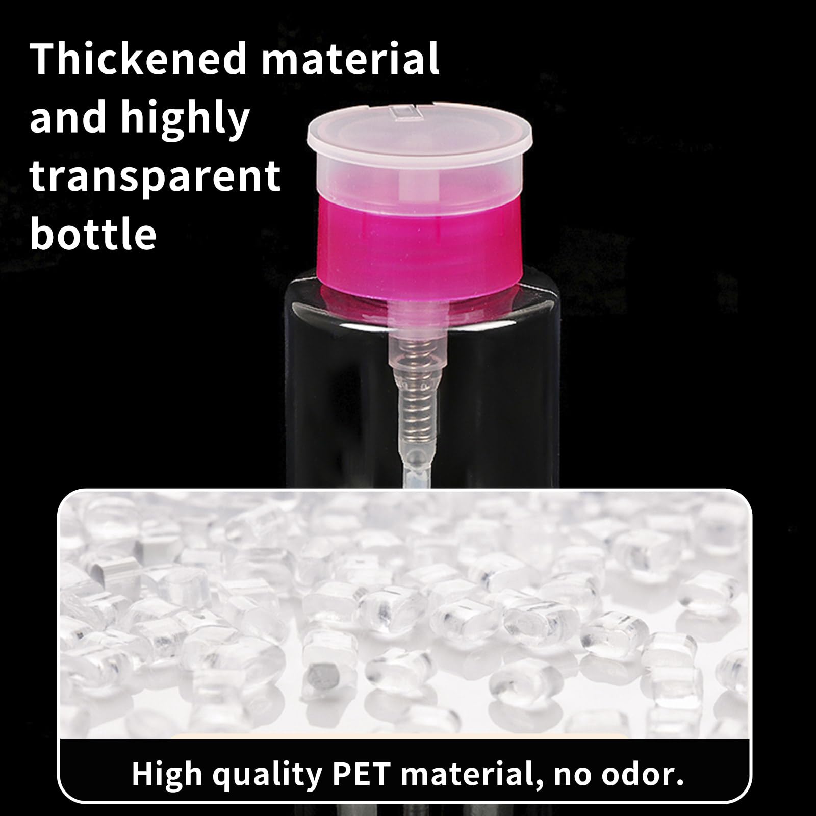 4 Pezzi Dispenser per Smalto,180 ml Flaconi a Pompa in Plastica, Bottiglie Ricaricabili per Detergenti e Liquidi Domestici, Contenitori da Viaggio Portatili Multiuso, Accessori per Casa e Cucina