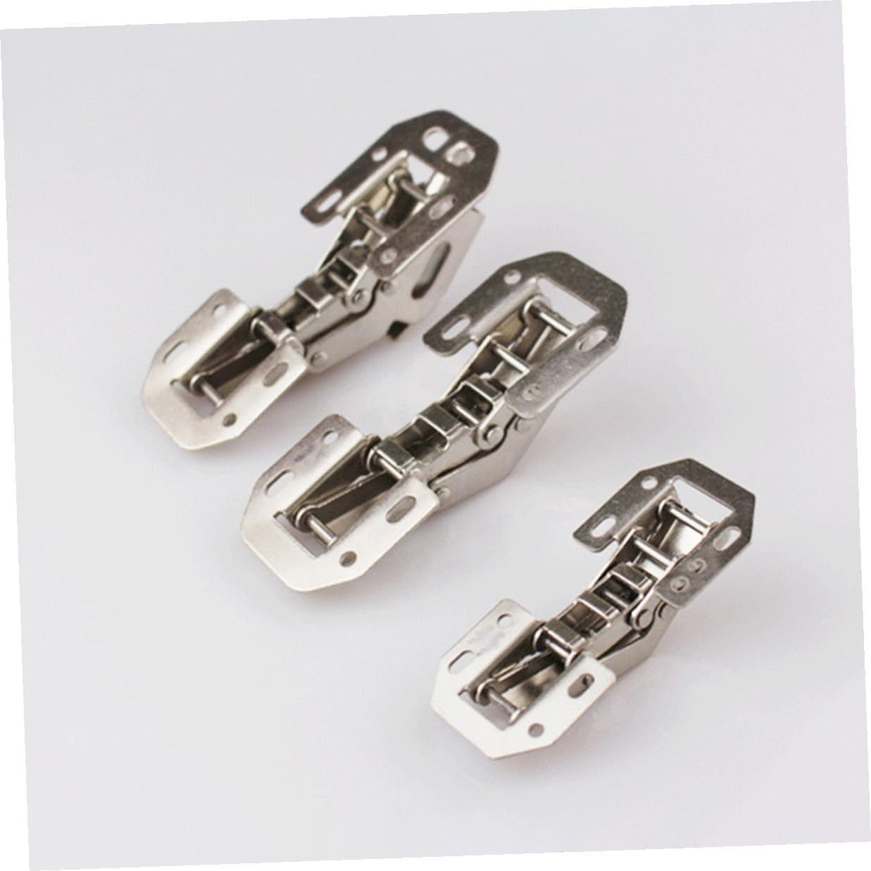 Generic 4-inch Damping Wardrobe Door Hinges, Steel Cabinet Soft Close Concealed Hinges for Kitchen Cabinet and Closet, 4pcs