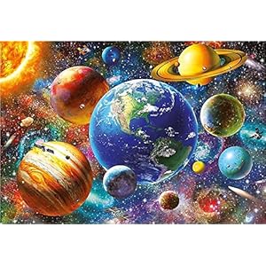 Bimkole 5D Diamond Painting Kits Earth Universe Starry, DIY Diamant Schilderij Kit Full Ronde Boor Crystal Strass…