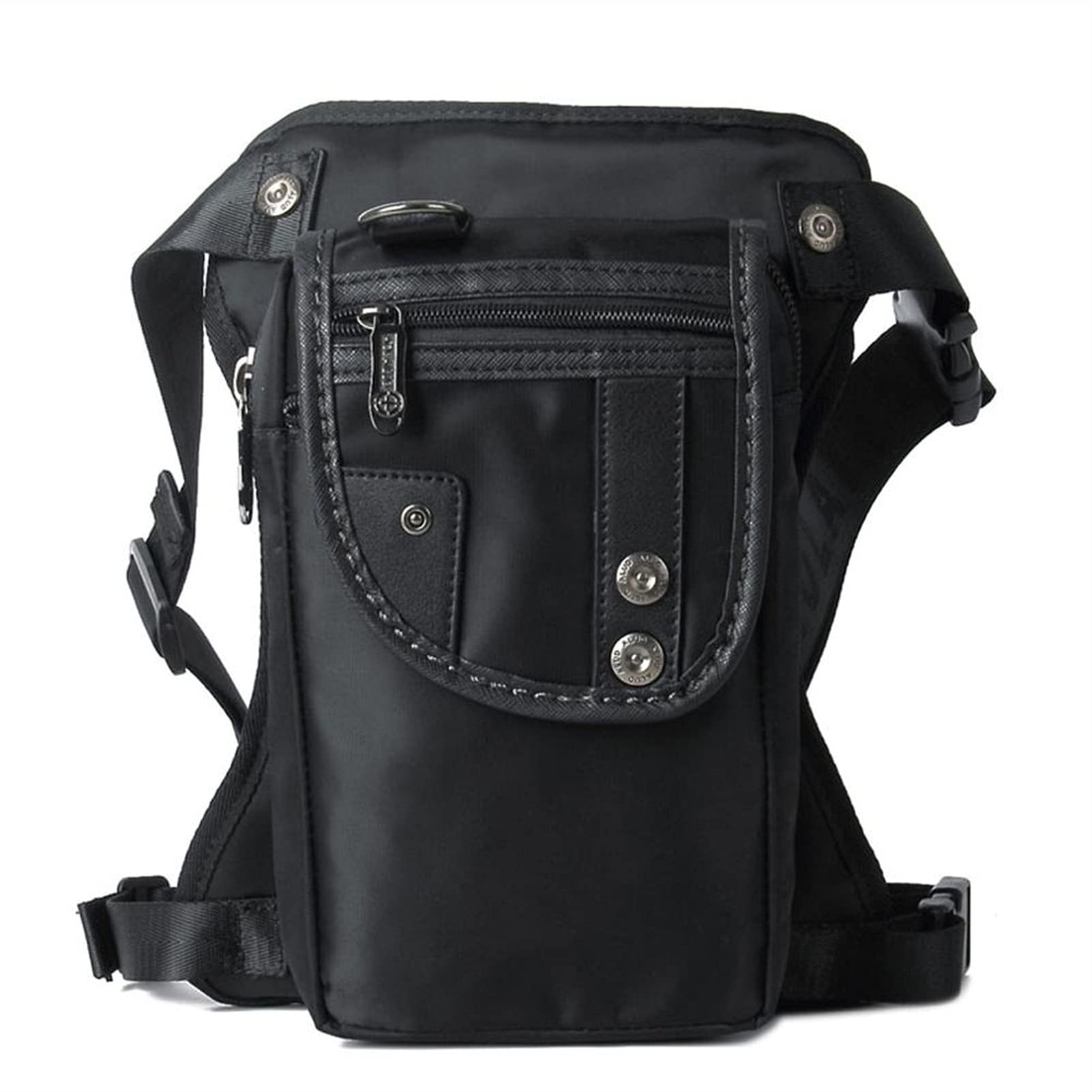 Sacoche Jambe Moto QSCTYG - Nylon, Ajustable à La Cuisse Et à La Taille, Dimensions Environ 15x6x20cm, Pour Homme