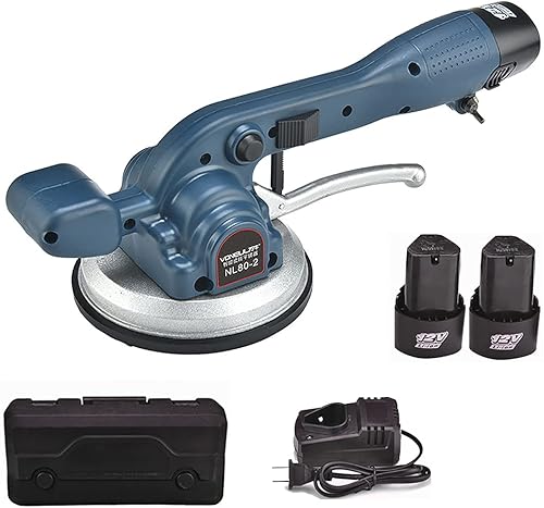 Gdrasuya10 Máquina de nivelación automática de azulejos de mano, baldosa eléctrica de piso Tiler Tiler Vibrador Ventosa con cargador y batería