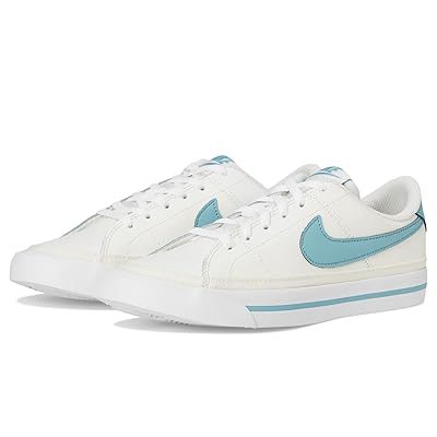 Nike Kids Court Legacy (Big Kid) Kids Shoes Sail/Denim Turquoise/White