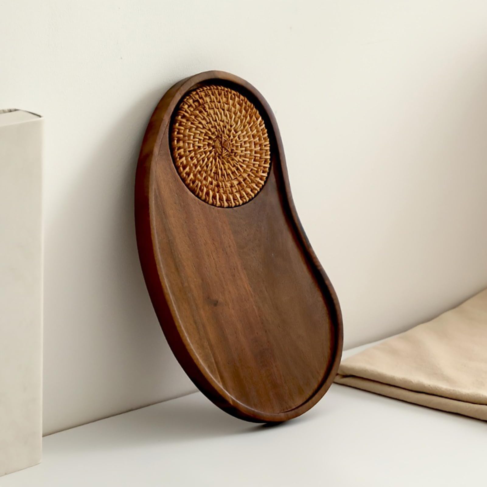 Bandejas Decorativas para Mesa De Centro Tablas De Servir De Madera | Bandeja de Desayuno Para Hogar, Mesa, Cafetería, Desayuno Y Almuerzo, Patio, Aperitivo, Y Té De La Tarde