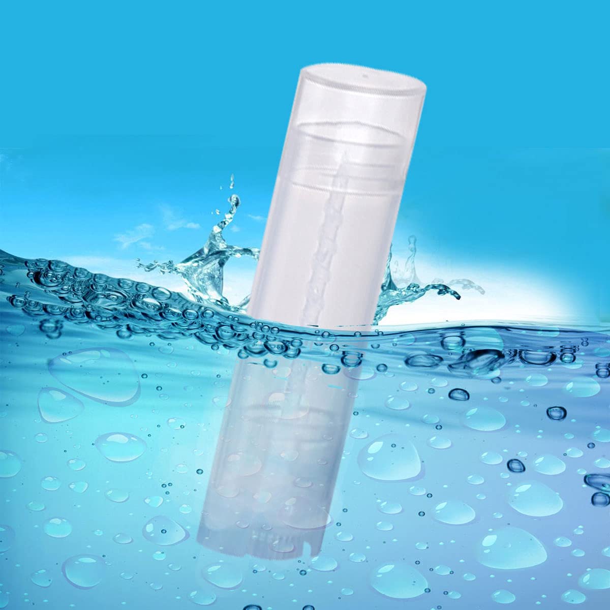 Buy FZBNSRKO 5ml 50 Pcs Frosted Clear Empty Oval Deodorant Lip Balm