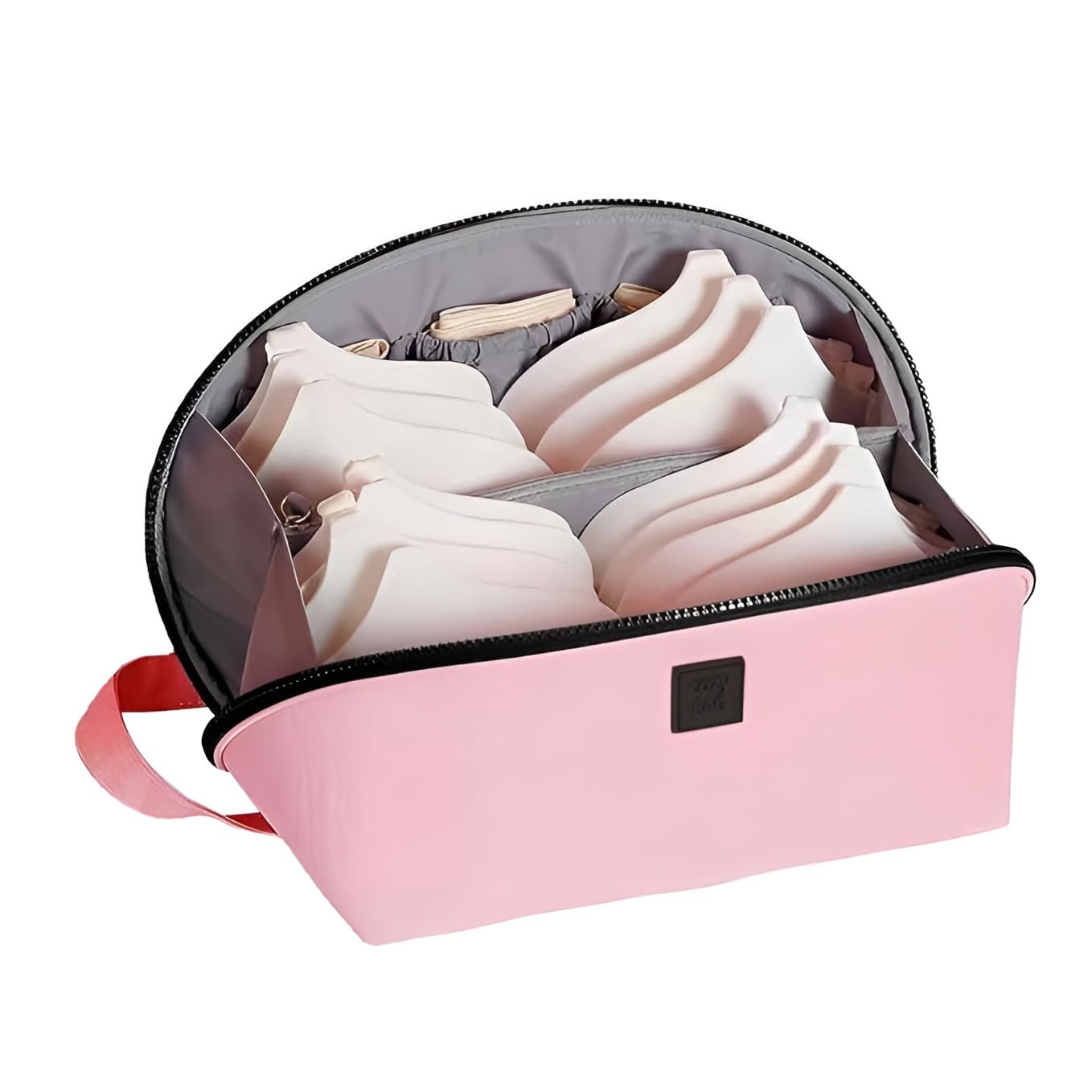 Bra Underwear Organizer for Travel Underwear Storage Bag Travel Lingerie Pouch Portable Bra Organizer Waterpoof Utility Storage Bag for Clothing, Women Portable Cosmetic Stuff Washing Bag - Multi color-image-0