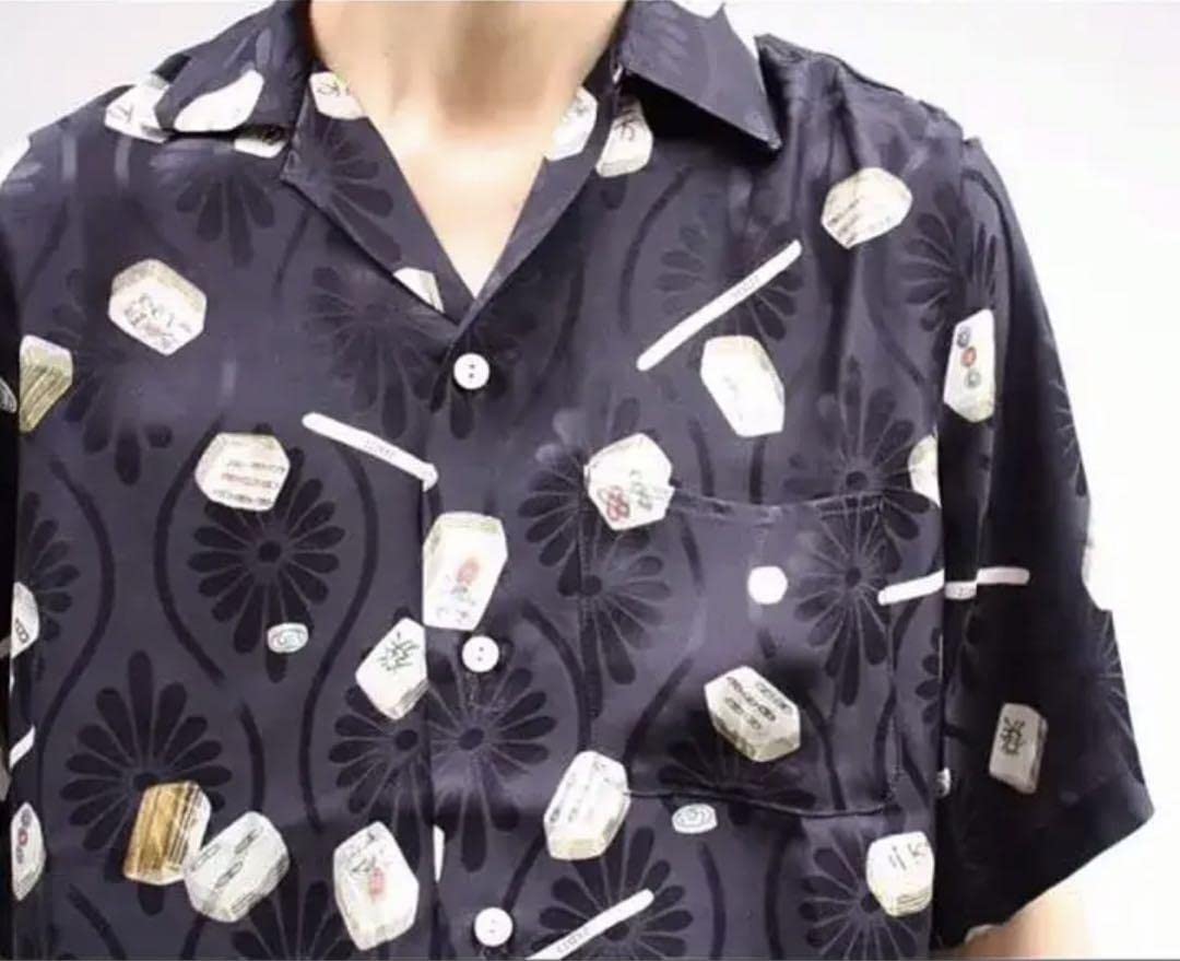 ニポアロハ 麻雀 半袖 ニポアロハ 麻雀 半袖