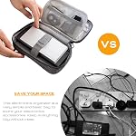 Électronique Organisateur de sac Cable Organiseur de voyage Housse d'organisateur de valise Portable Case pour l'écouteur de disque dur Chargeur USB SD Carte (Grey)