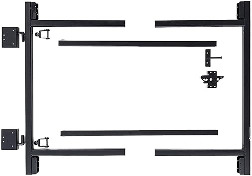Adjust-A-Gate Full Frame Gate Fence Kit, Hardware for Openings 36"-60", Heights 3-4