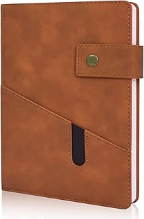 Sponsored Ad – A5 Lined Leather Journal Notebook, Personalized Hardcover Journal, 200 Pages 100 Gsm Thick Ruled Paper Daily Diary for School, Travel, Business, Work, Home Writing (Brown 5.9 X 8.4")