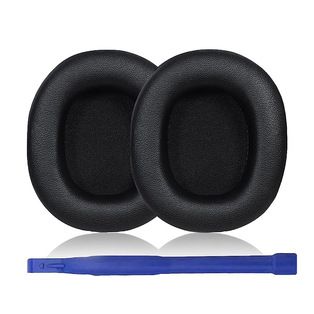 Aiivioll Replacement Ear Pads Compatible with ATH-SR30BT Headphone, Over-Ear Headphones Ear Pads, Protein Leather Ear Pads Repair Parts(Black)