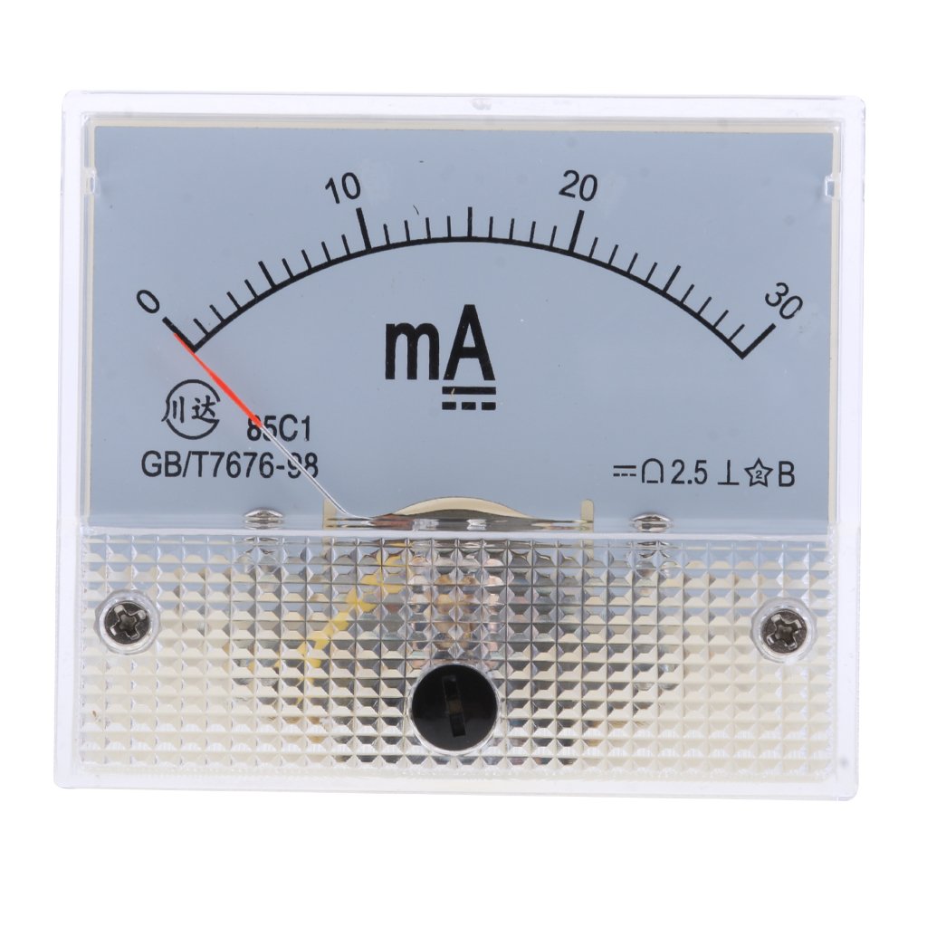 DC Ammeter Analog Panel Meter Amp Meter Current Gauge Pointer Type 0-30mA | 1 Piece of DC Ammeter-image-41