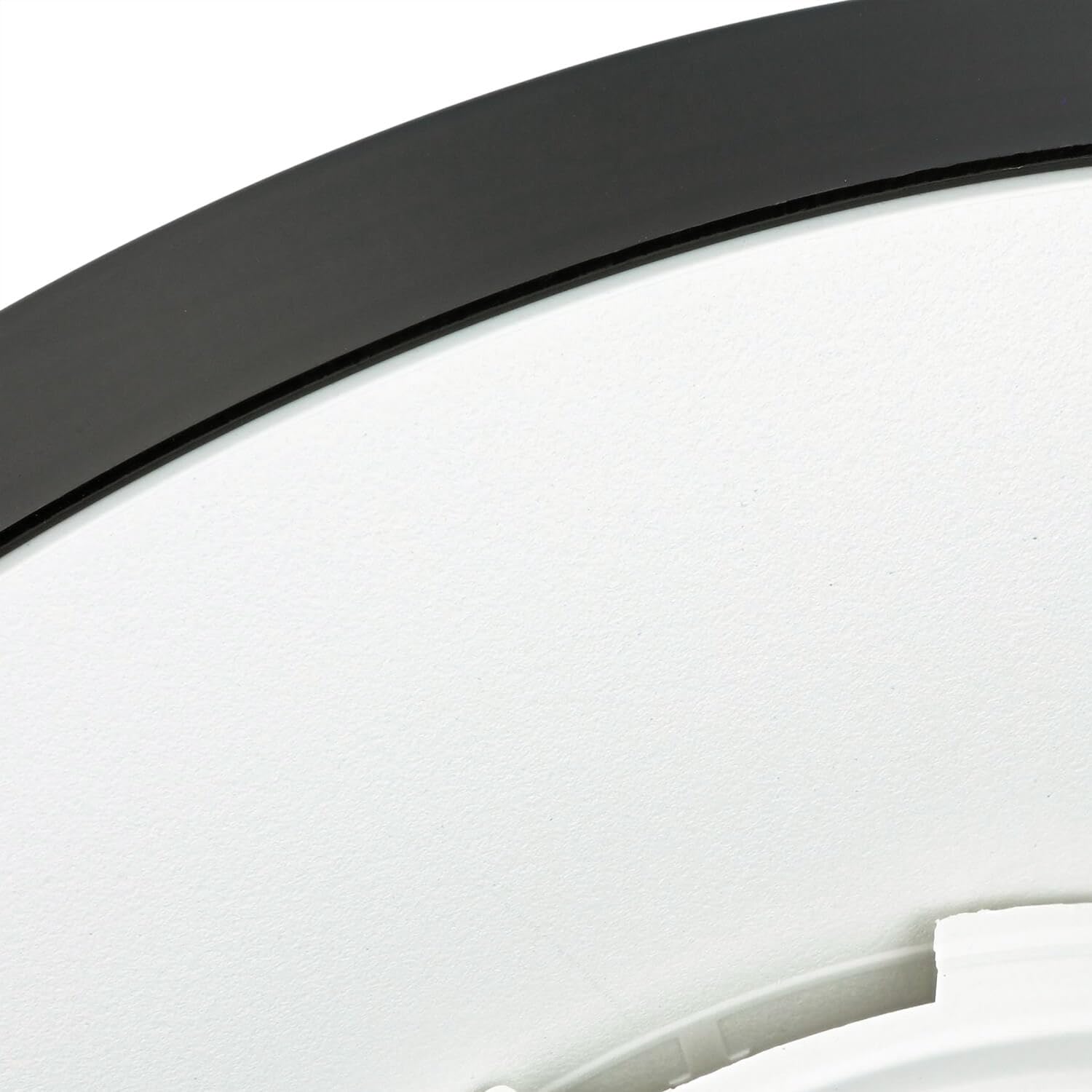 LED lámpara de techo redonda Ø 23 cm H: 5 cm plana IP44 blanco negro 4000 K 1840 lm blanco neutro antideslumbrante lámpara de techo lámpara de baño