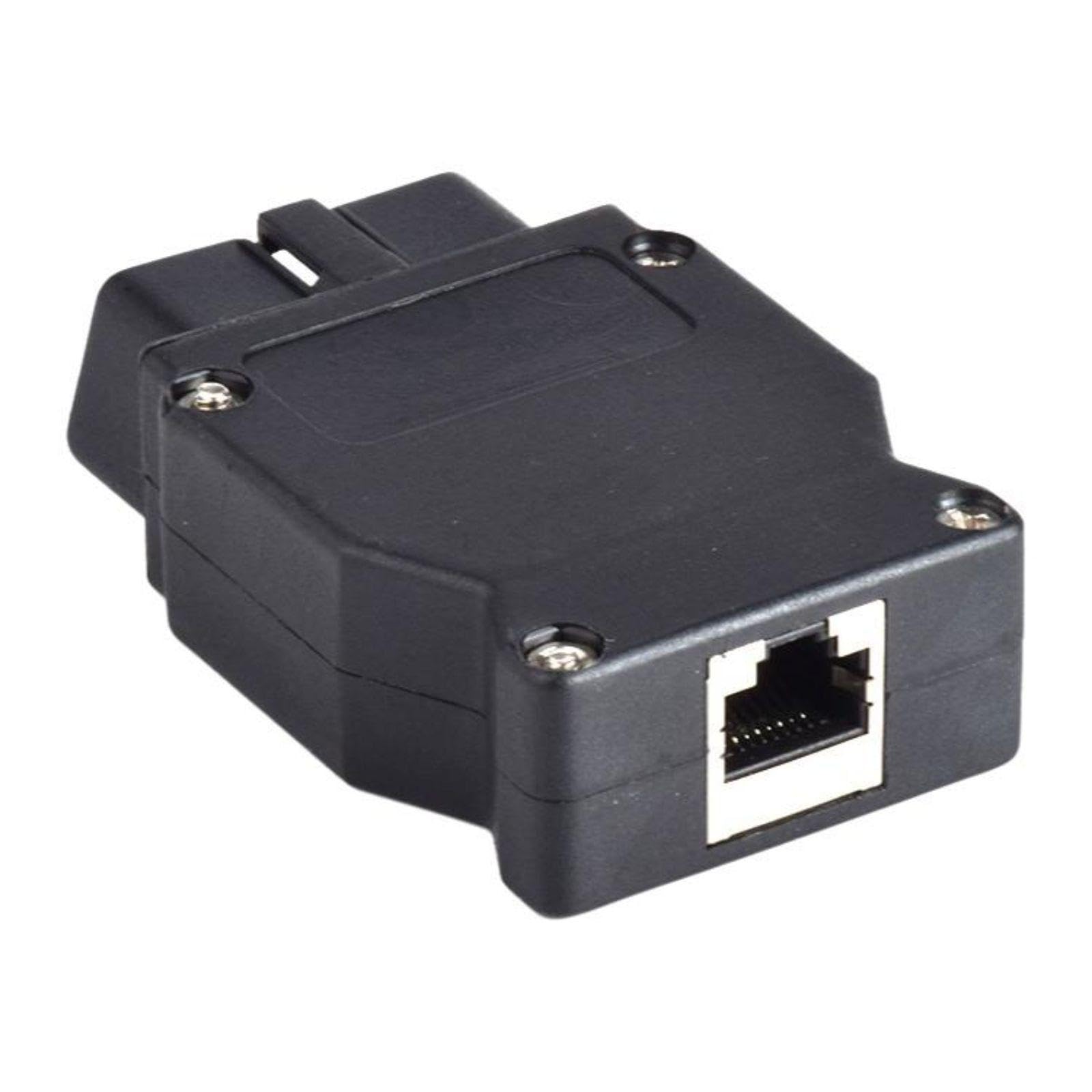 OBD2 connector cord, ENET Ethernet adapter, compatible with automotive F & G Series, 16-pin plug, diagnostic programming and coding Black Plug-image-11