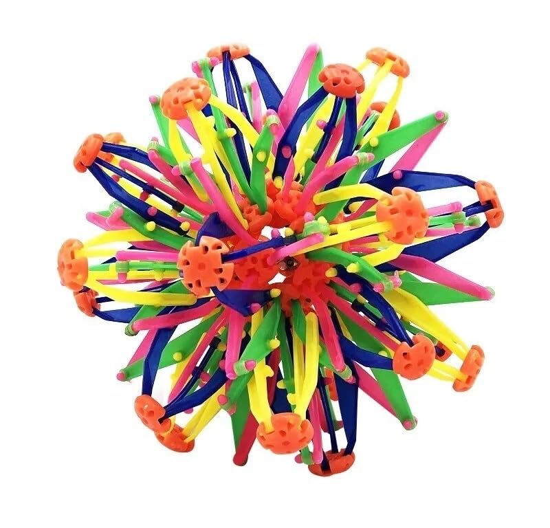 Multicolor Expandable Breathing Ball Flower Shape Magic Sphere for Stress & Anxiety Relief Mindful Play Toy for All Ages