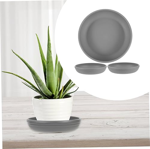 Miniatura 8 de GANAZONO Juego de platillos redondos de plástico para plantas, bandejas impermeables para plantas de interior
