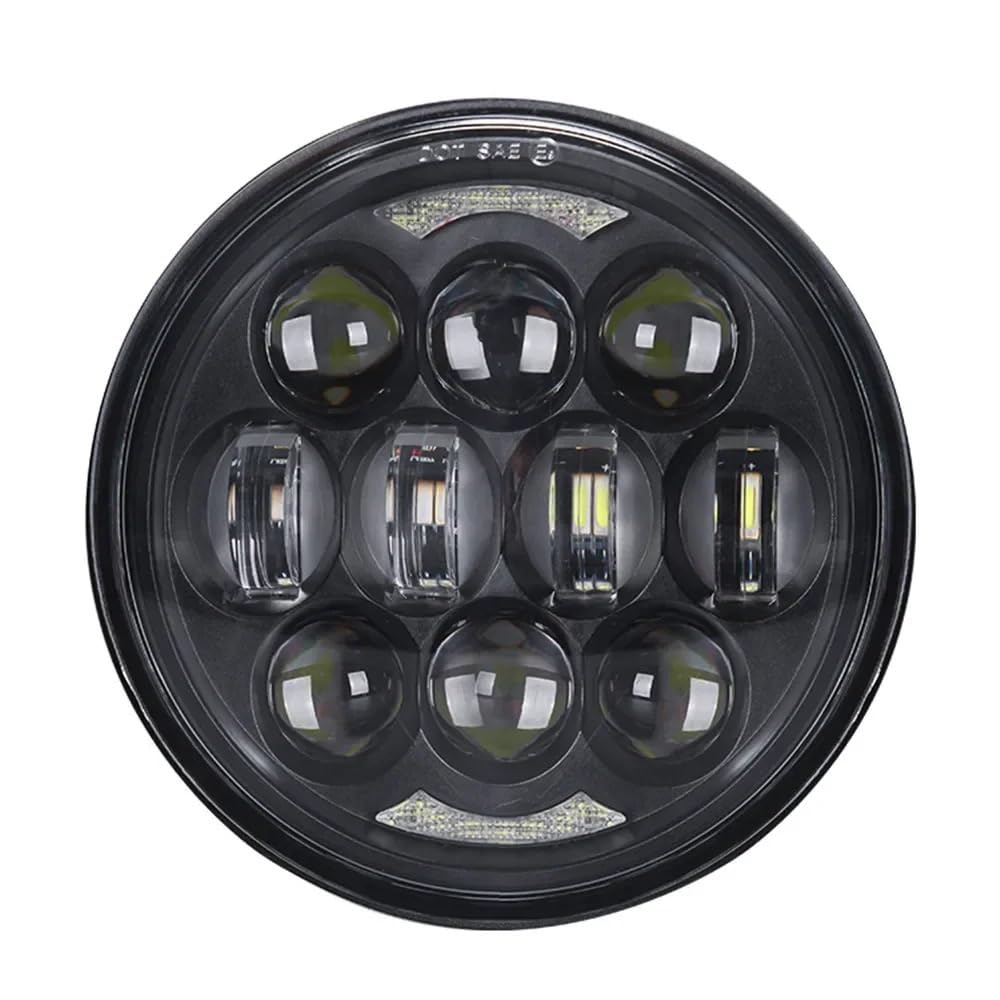 Dirt Bike Reflektor Pasuje do Harley Softail Dyna Sportster 883 1200 akcesoria motocyklowe reflektor LED wysoka martwa wiązka 5,75 cala 75 W