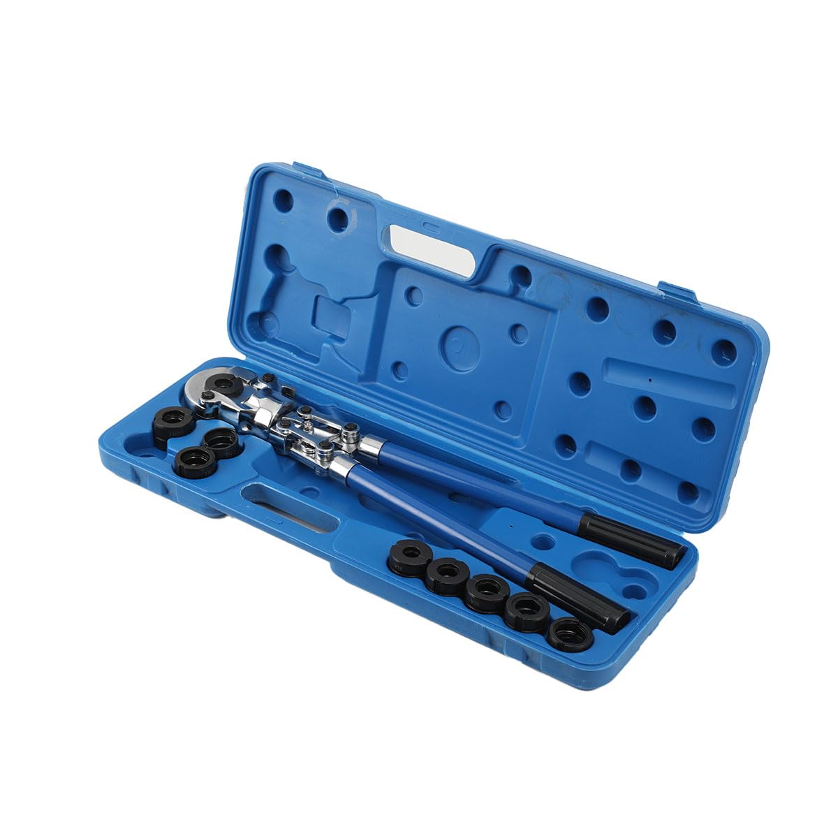 Pinza per Serra Multistrato, Pinza a Pressa Professionale con Profilo a V e TH, Testa Rotante a 360 °, Pressatrice Tubi Manuale per Tubi in Rame, Alluminio,Pex, Tubo in Acciaio Inox Sottile
