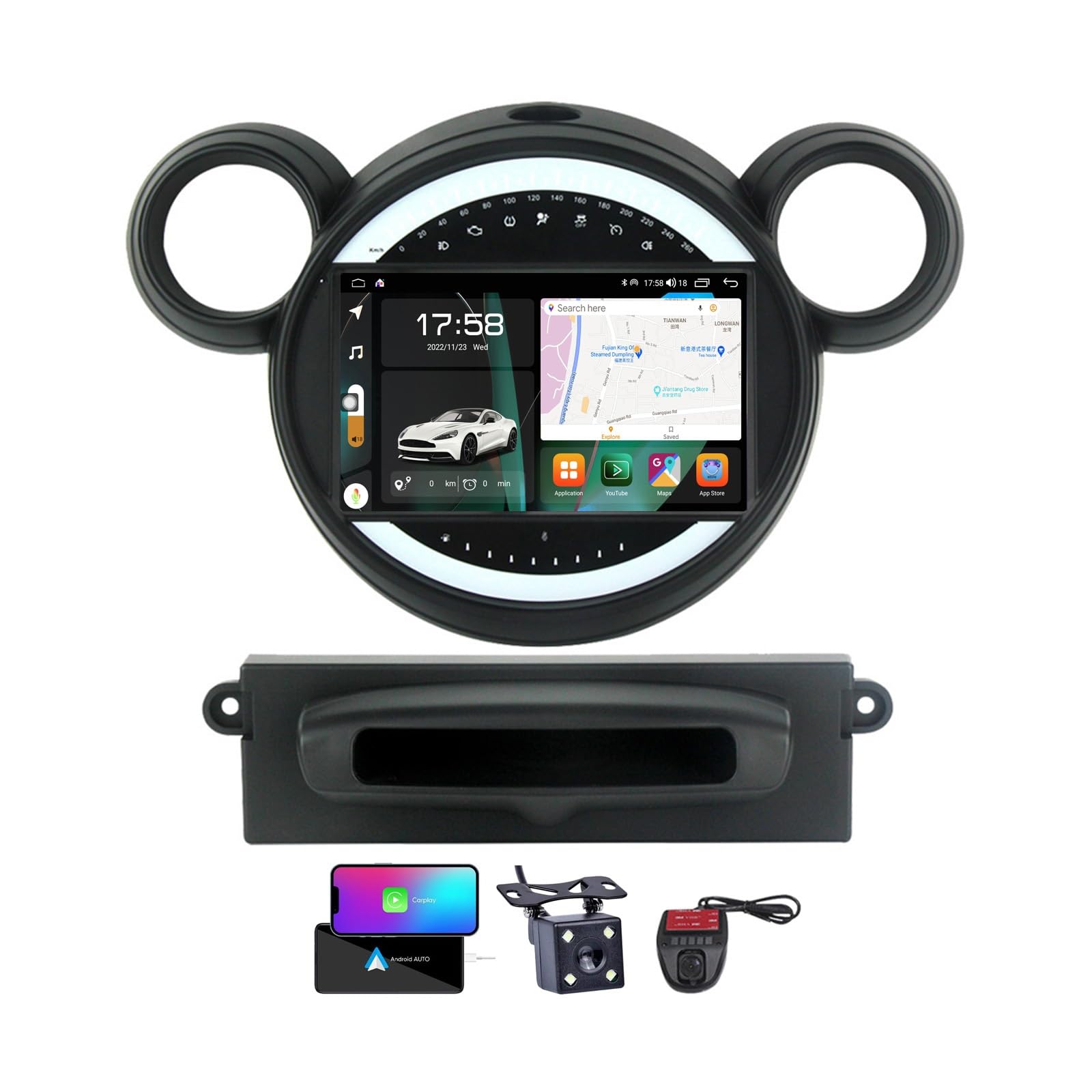 Autoradio Android 13 pour Mini 2010-2016 : voyagez connecté en musique avec le réseau 5G