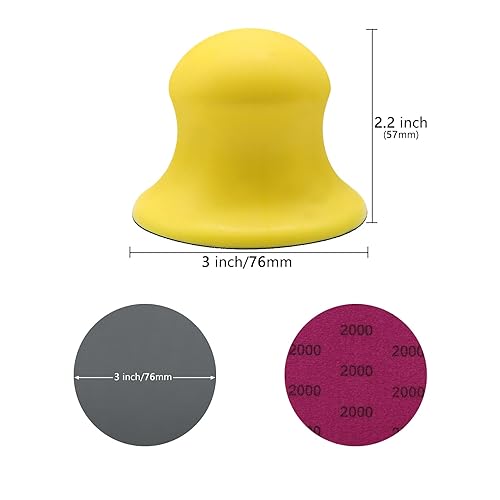 Miniatura 2 de VIBRATITE 40 discos de lija de 3 pulgadas, hojas de papel de lija húmedo y seco, surtido de grano 80 a 7000, papel de lija de carburo de silicio con