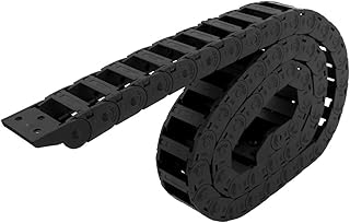 Aexit R28 15mm Electrical equipment x 30mm Black Plastic Cable Drag Chain Wire Carrier 115cm Length for CNC