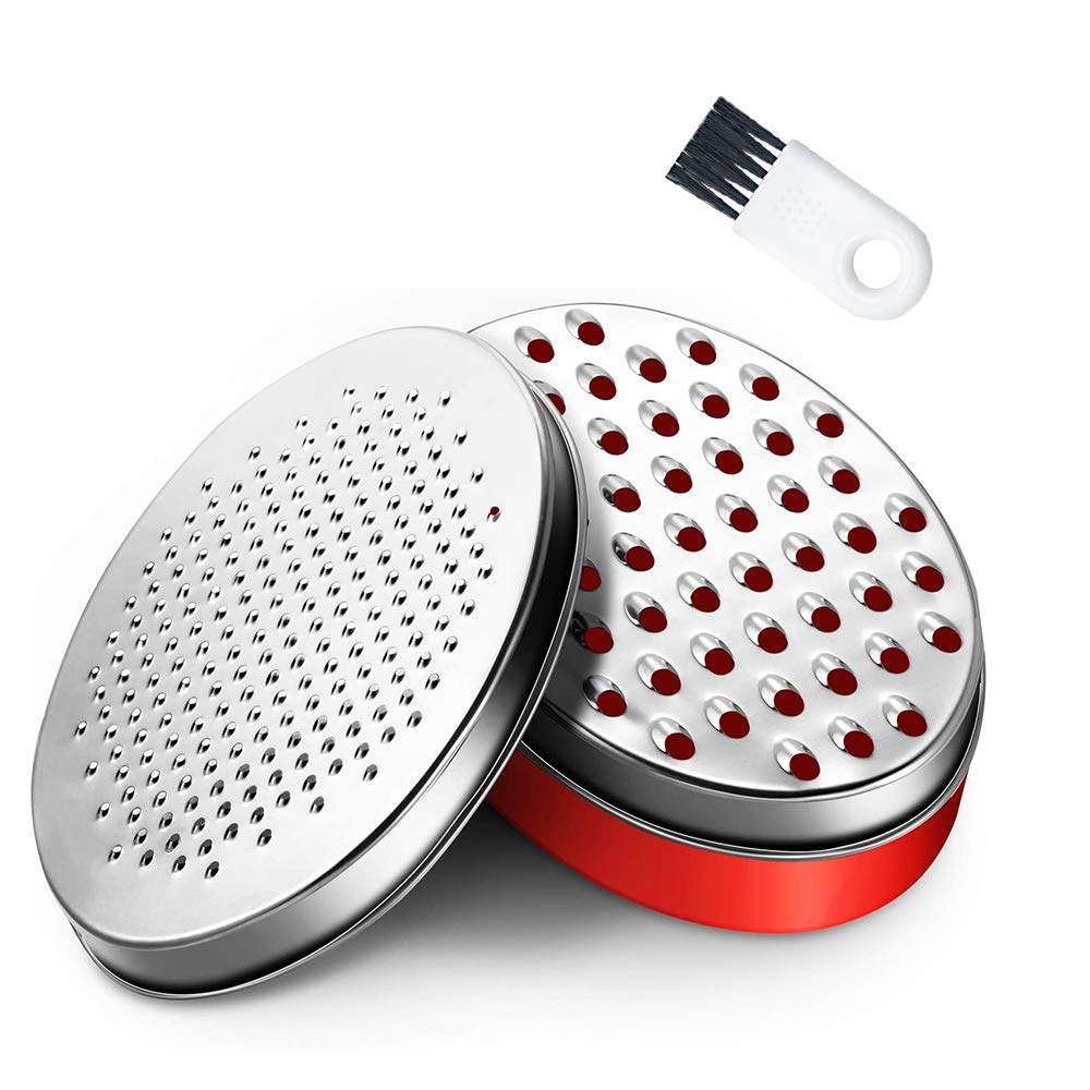 Cheese Grater with Food Storage Container and Lid Vegetable Chopper Perfect for Hard Parmesan or Soft Cheddar Cheeses