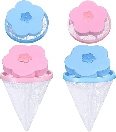 Bolsa de red reutilizable para lavadora de filtro doméstico, removedor de pelo de mascotas para lavandería, recogedor de pelusas para lavadora,