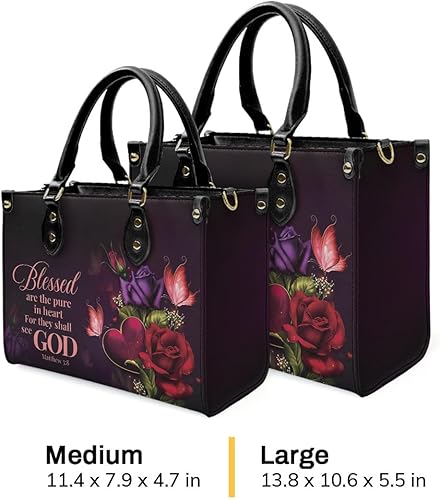 Miniatura 8 de Bolsos de Cuero Jesuspirit para Mujeres - Bolsos de Biblia, Bolso Religioso - Regalos Cristianos para Mujeres - Regalos del Día de la Madre