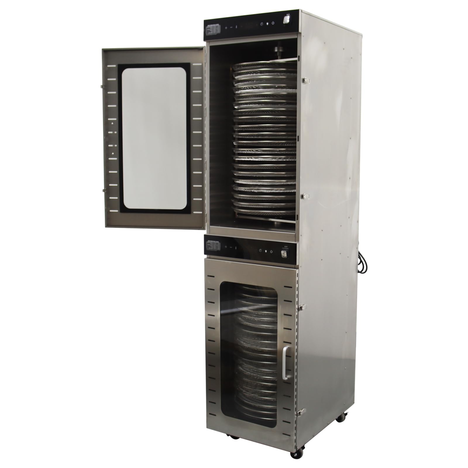 Banfluxion Food Dehydrator 40 Layer Rotary Dryer Machine Fruit and Vegetable Dehydrator Pet Food Dryer Adjustable Time and Temperature, 2400W, 220V