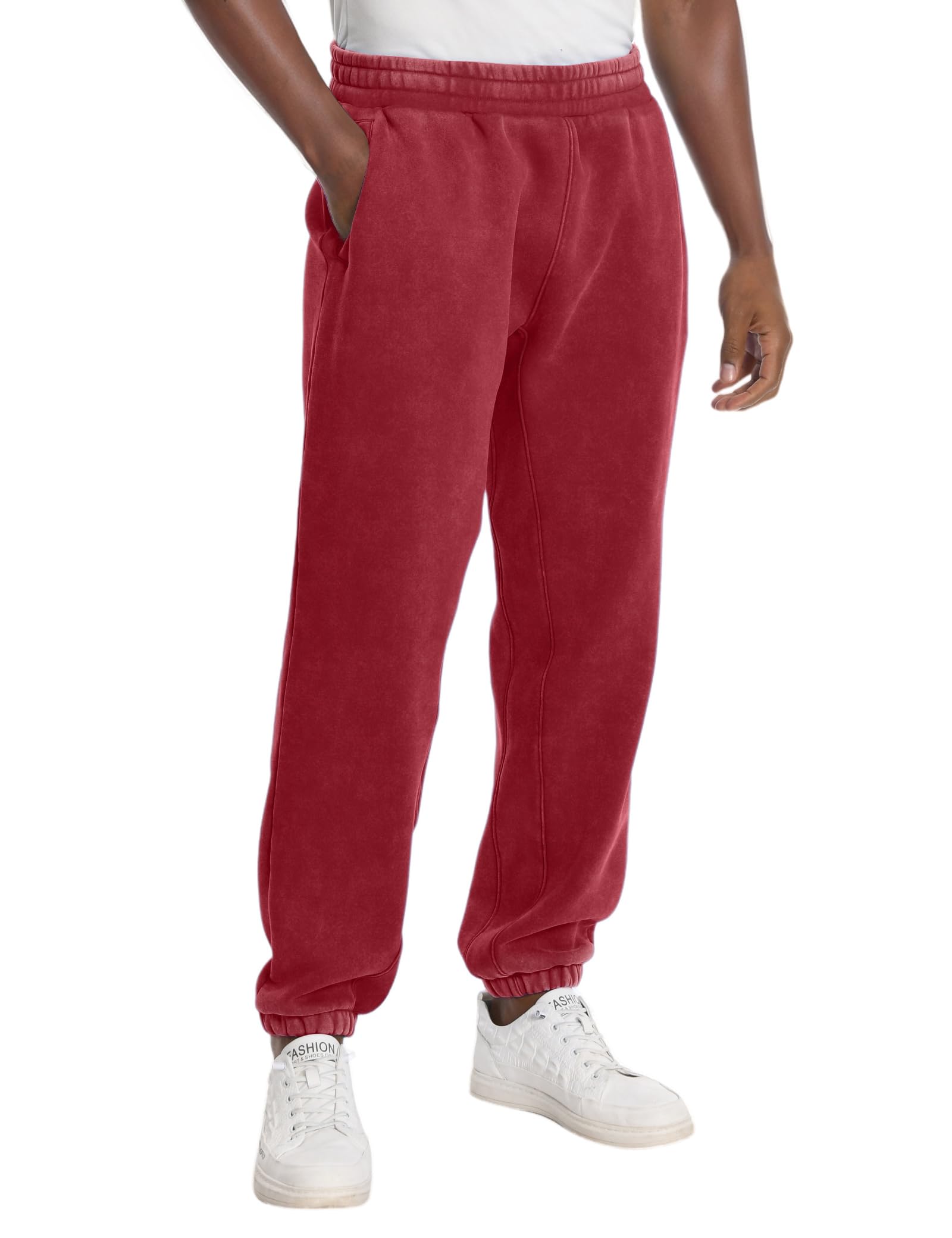 FAIABLEMens Womens Sweatpants with Pockets - Soft, Breathable Baggy Joggers Athletic Pants for Workout, Jogging, Casual